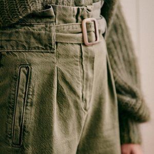 Sezane Olivier Trousers - Olive - US 6 FR 38 NWT